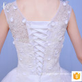 Romantic white bridal lace sleeveless ball gown Princess Wedding Dress